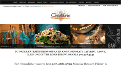Desktop Screenshot of creationscateringandevents.com